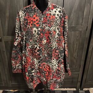 Ruby Rd. Multicolor Abstract Button Down Shirt